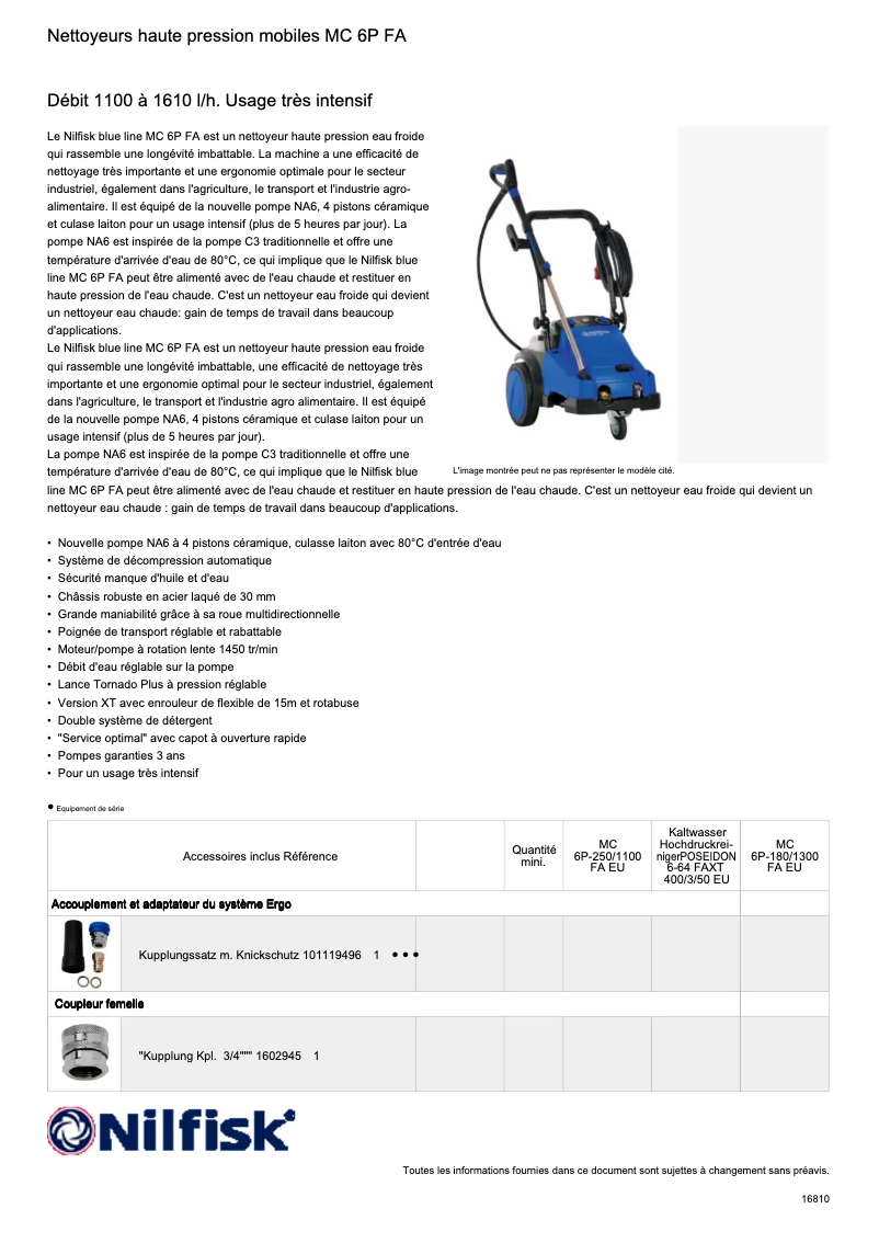 Image de la première page du manuel de l'appareil Poseidon 6