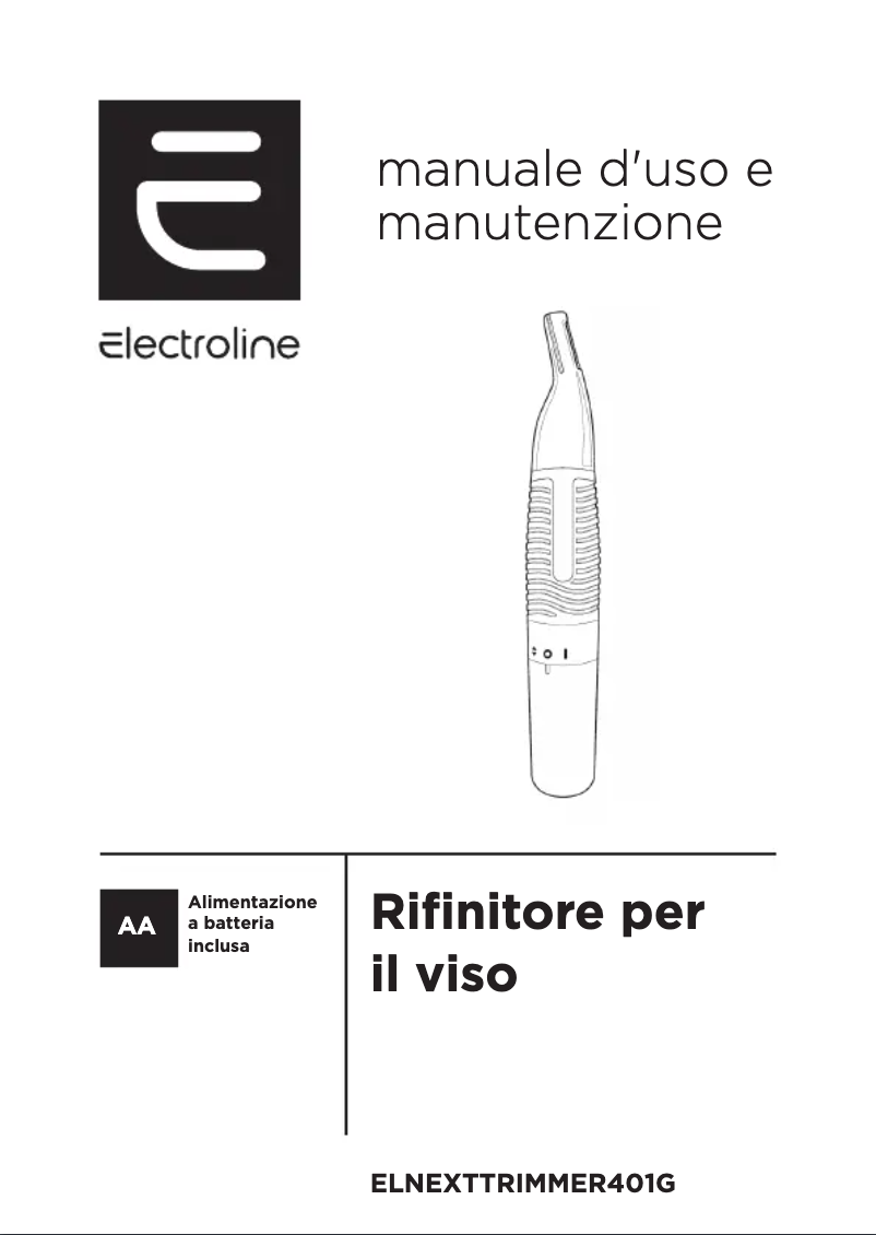 Page 1 de la notice Manuel utilisateur Electroline ELNEXTTRIMMER401G
