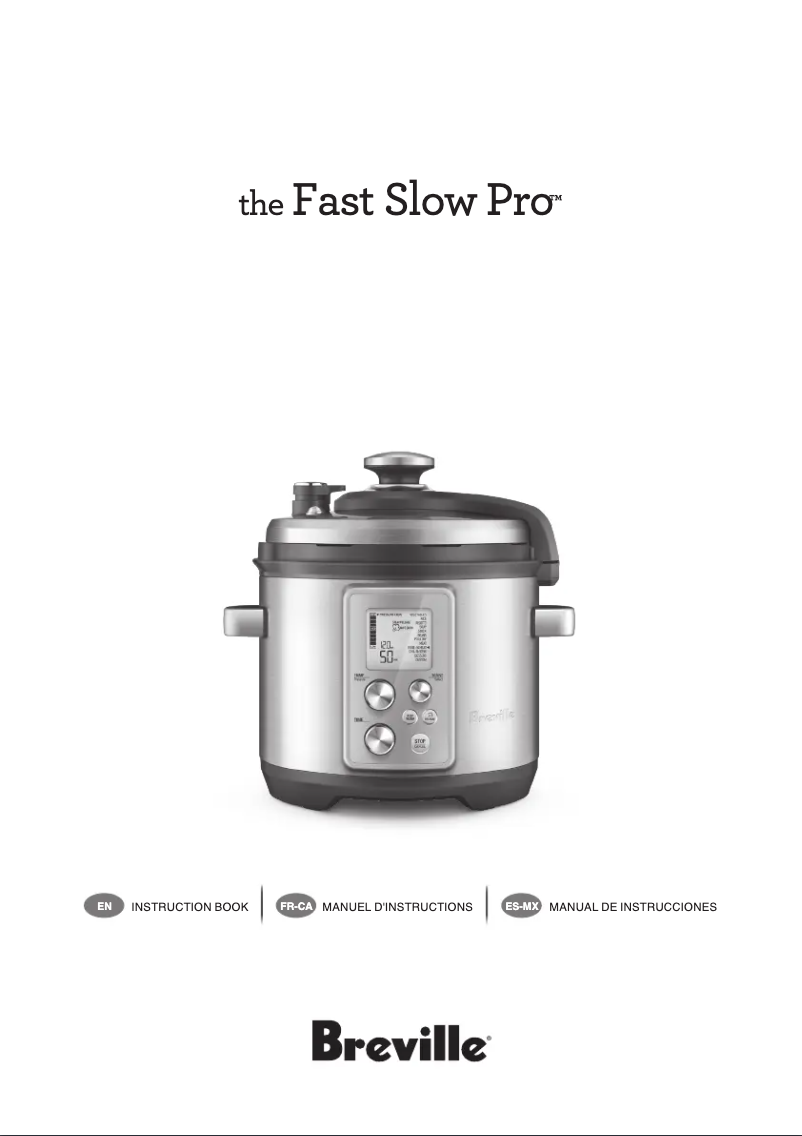 Page 1 de la notice Manuel utilisateur Breville the Fast Slow Pro BPR700