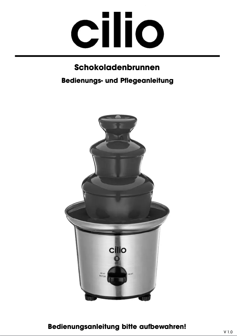 Página 1 del manual Manual de usuario Cilio 490060