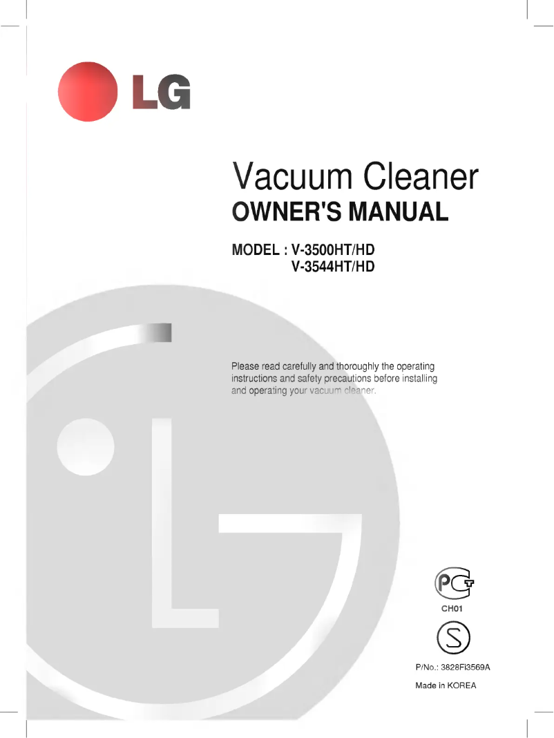 Página 1 del manual Manual de usuario LG V-3544HT