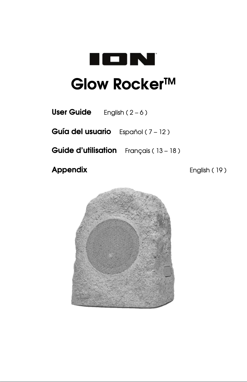 Page 1 de la notice Manuel utilisateur ION Glow Rocker