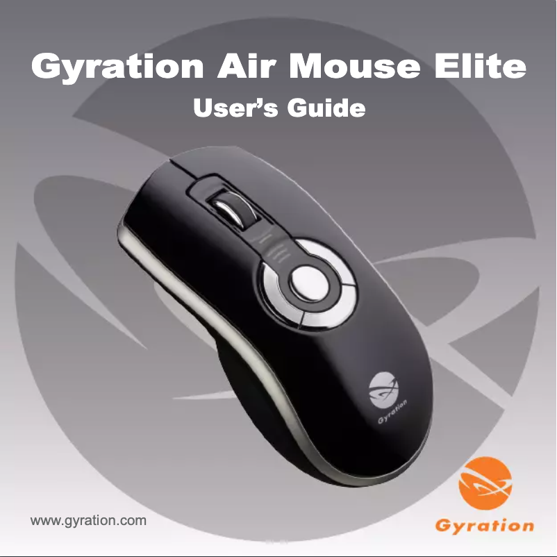 Image de la première page du manuel de l'appareil Air Mouse Elite