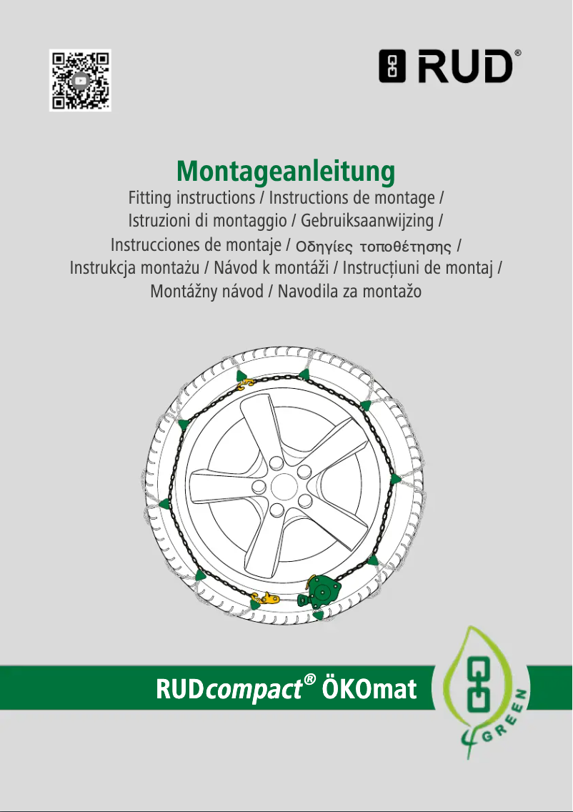 Page 1 de la notice Manuel utilisateur RUD RUDcompact ÖKOmat E090