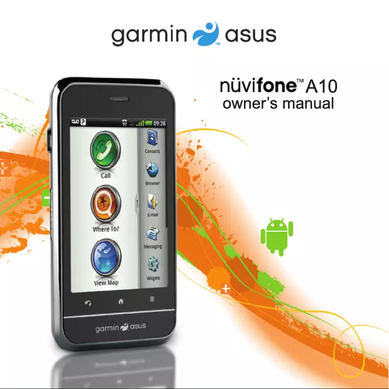 Página 1 del manual Manual de usuario Garmin-Asus Nüvifone A10