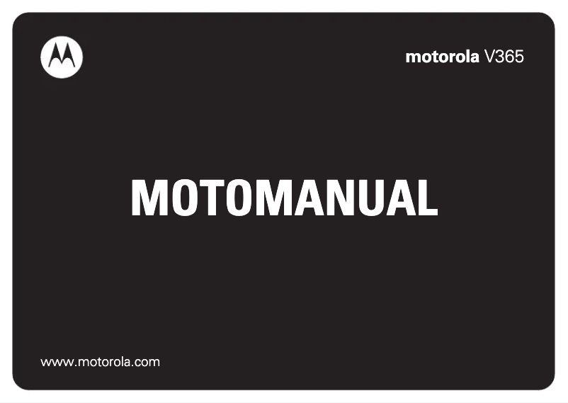 Page 1 de la notice Manuel utilisateur Motorola V365