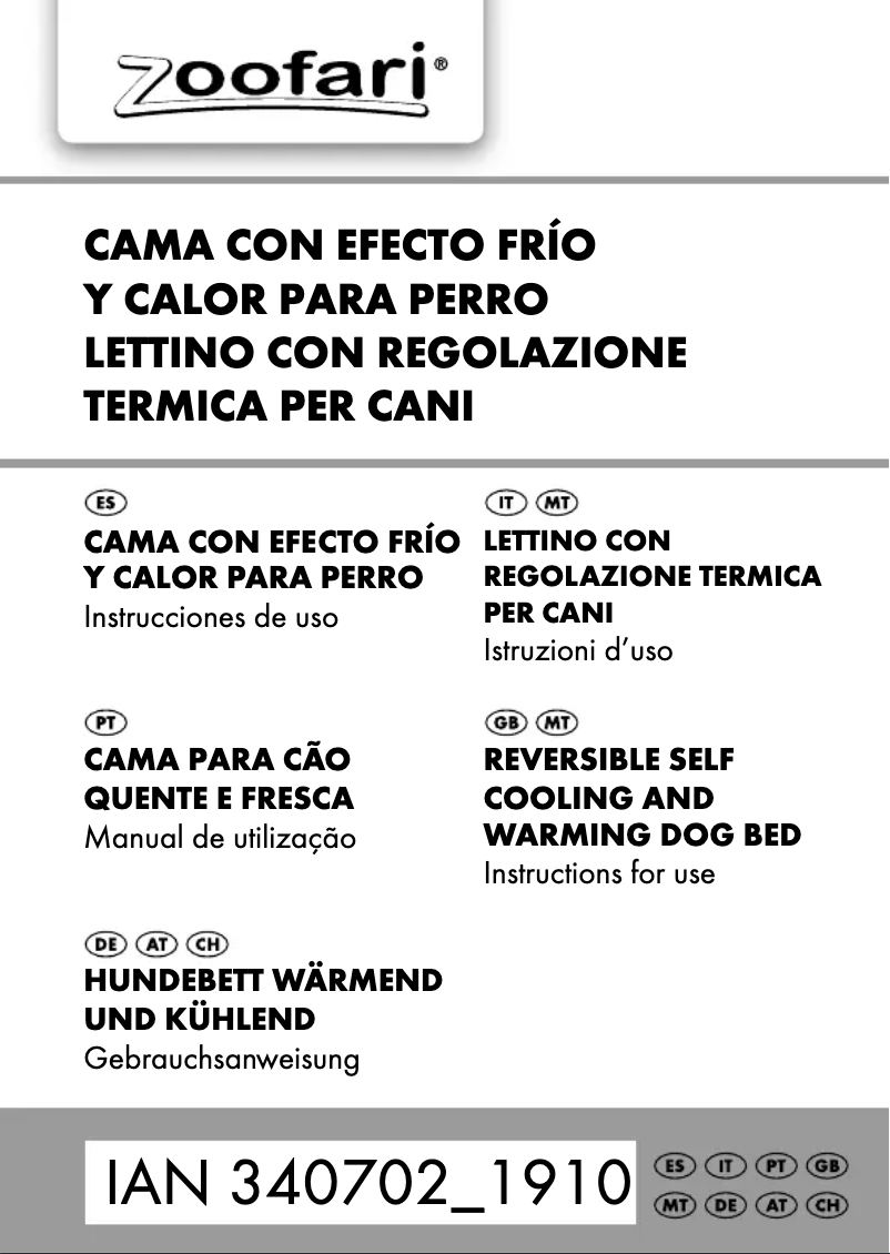 Page 1 de la notice Manuel utilisateur Zoofari IAN 340702