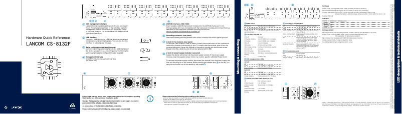 Image de la première page du manuel de l'appareil CS-8132F