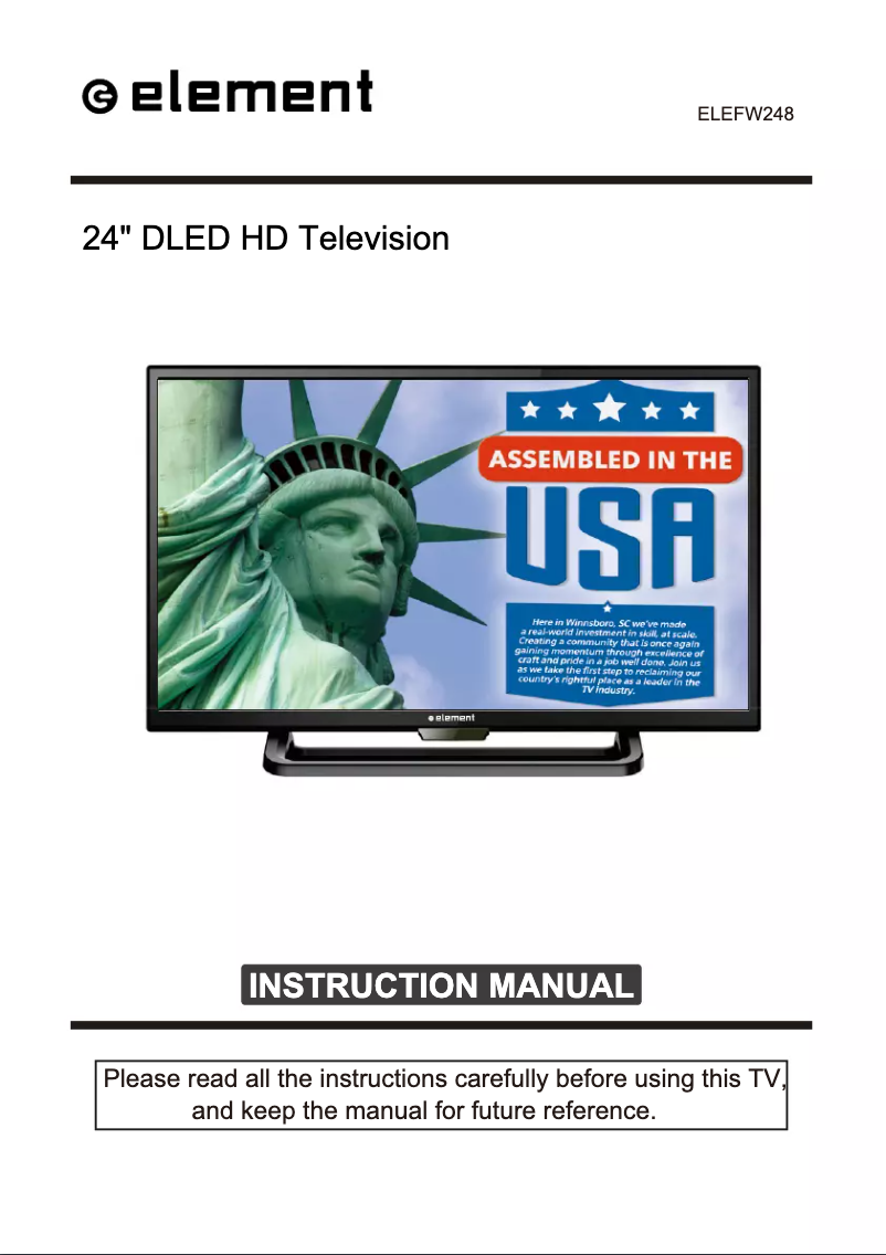 Page 1 de la notice Manuel utilisateur Element ELEFW248