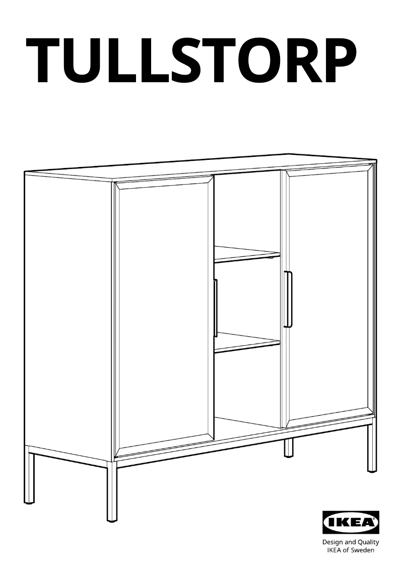 Página 1 del manual Manual de usuario Ikea TULLSTORP 404.984.32