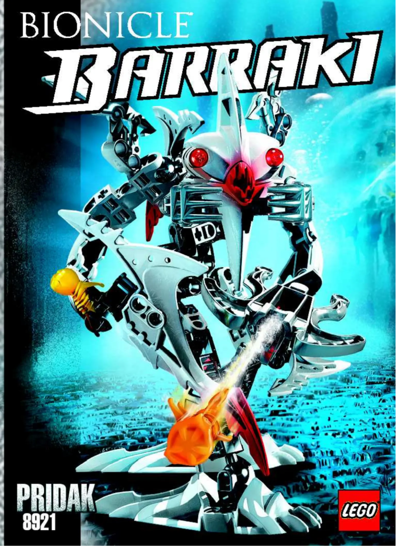 Page 1 de la notice Manuel utilisateur Lego Bionicle 8921