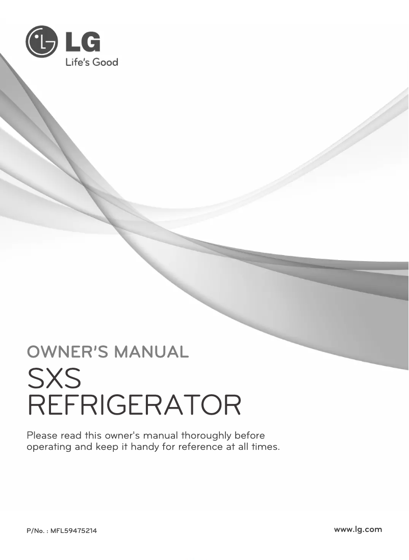 Page 1 of the manual User Manual LG GR-P247STSL