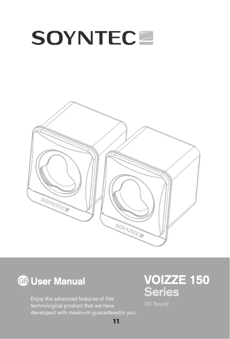 Page 1 de la notice Manuel utilisateur Soyntec Voizze 150