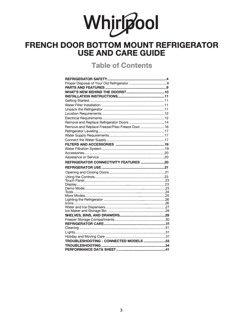 Image de la première page du manuel de l'appareil WQ9I FO1BX UK