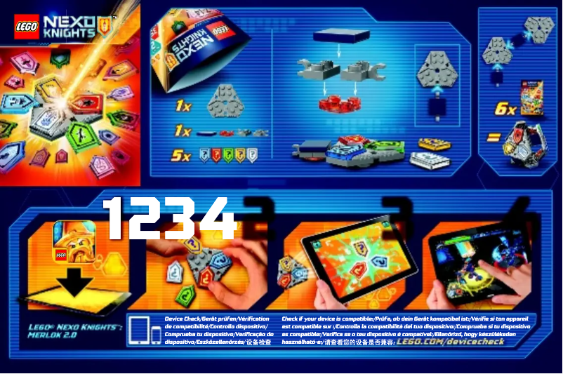 Image de la première page du manuel de l'appareil Nexo Knights 70373