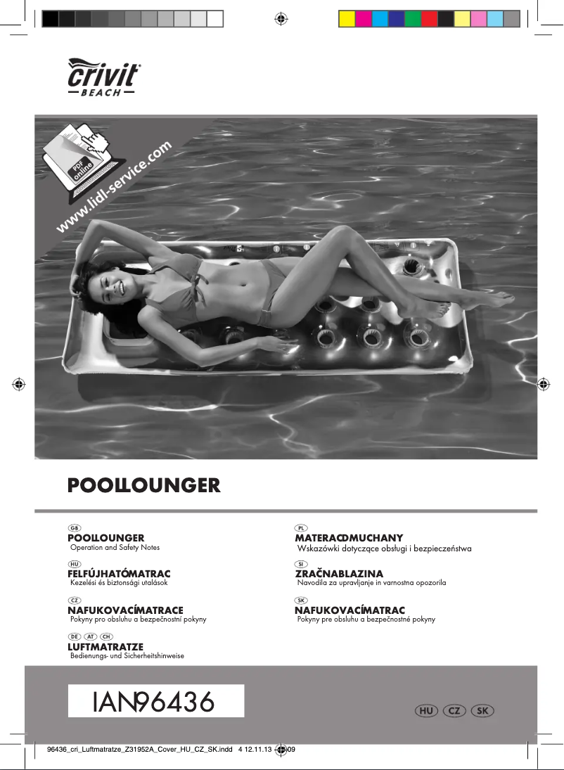 Página 1 del manual Manual de usuario Crivit Z31952A