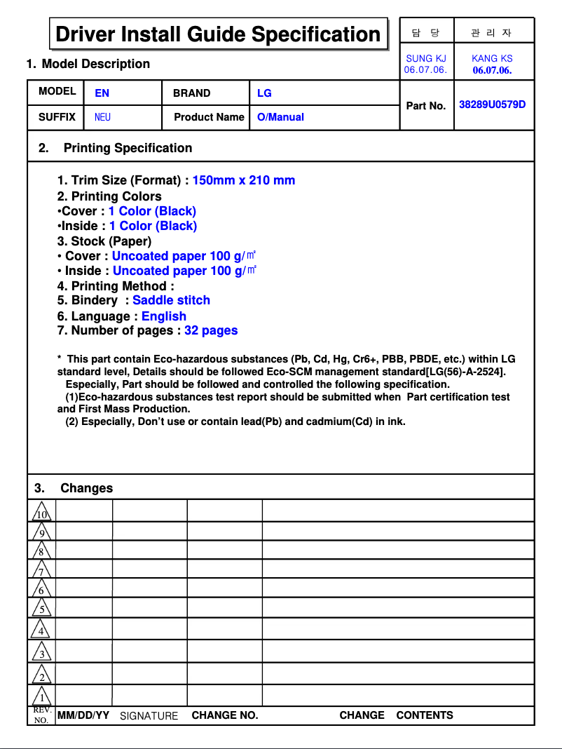 Imagen de la primera página del manual del dispositivo 29FS2ALX