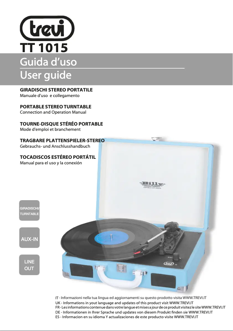 Image de la première page du manuel de l'appareil TT 1015