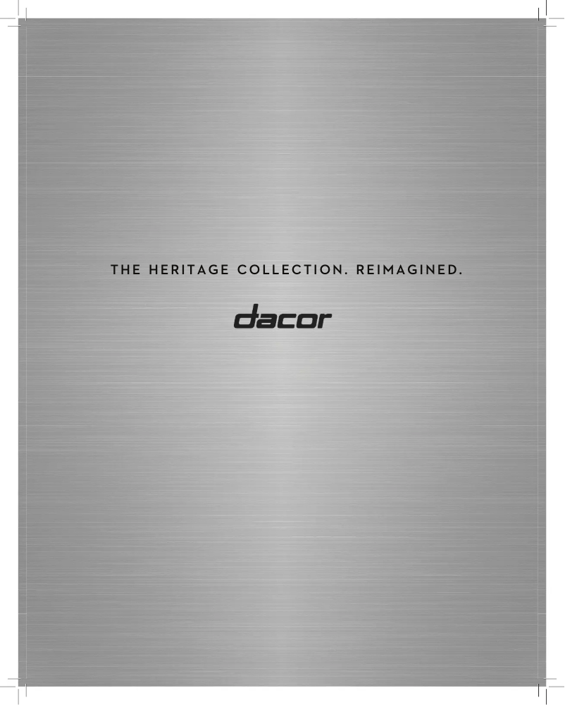 Page 1 de la notice Brochure Dacor HDPR48S