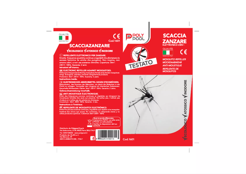 Page 1 de la notice Manuel utilisateur Ardes PP1601