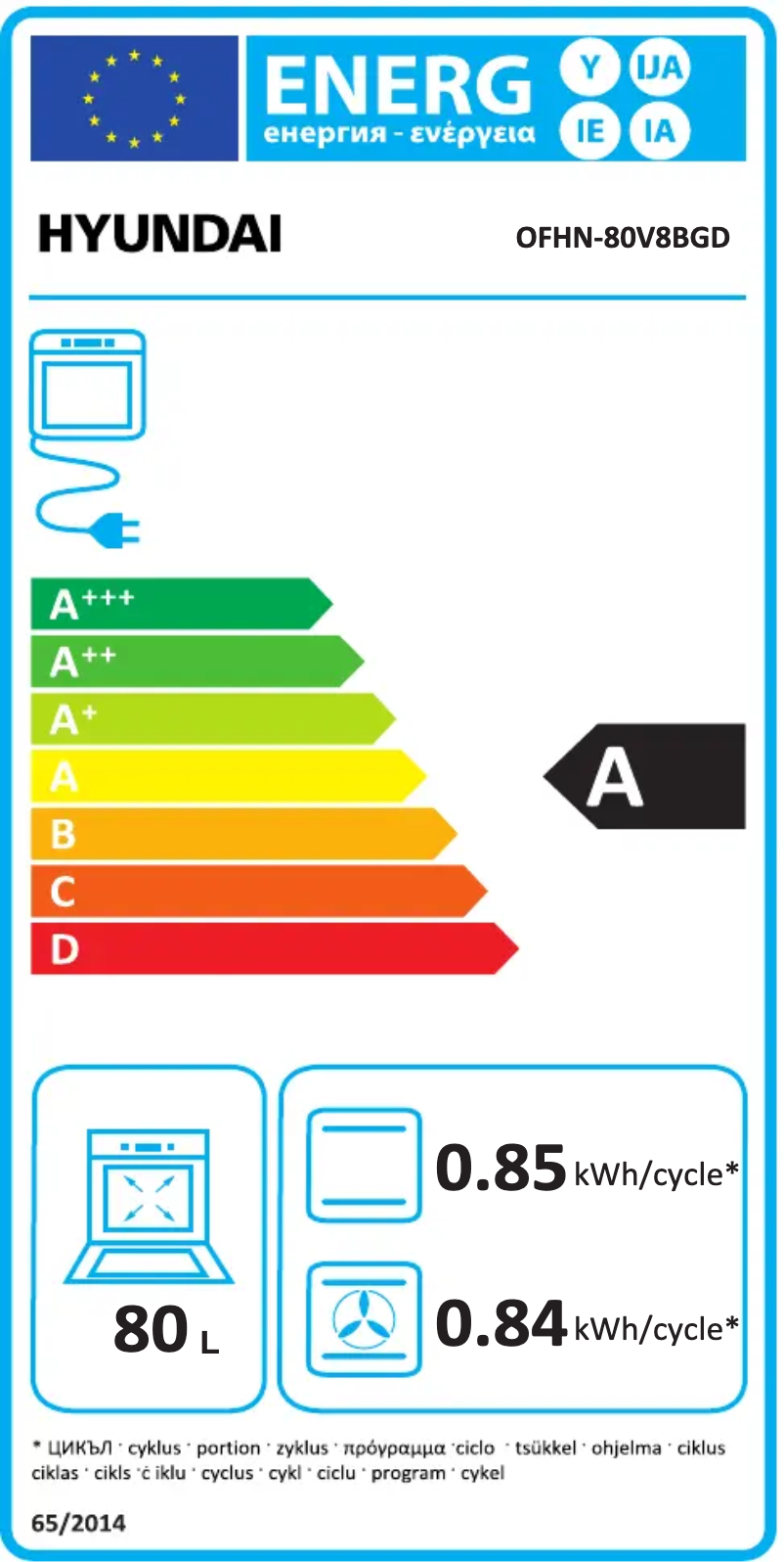 Image de la première page du manuel de l'appareil OFHN-80V8BGD