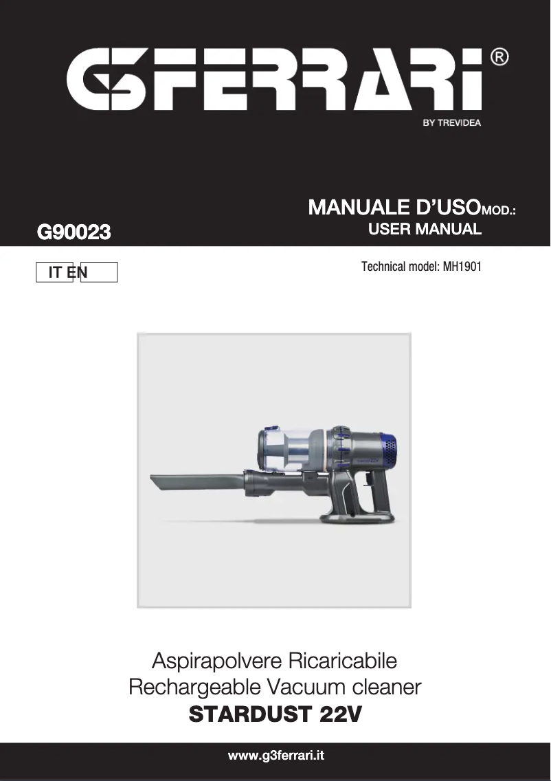 Page n°1 - Manuel utilisateur G3 Ferrari Stardust 22V G90023