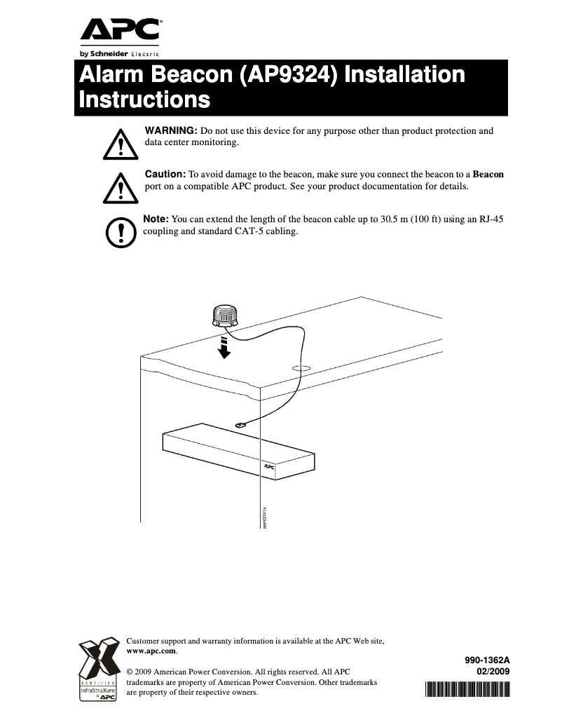 Image de la première page du manuel de l'appareil AP9324