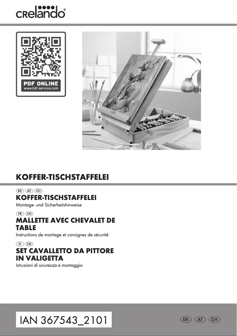 Page n°1 - Manuel utilisateur Crelando IAN 367543