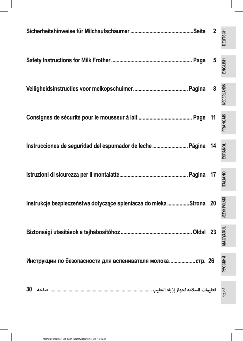 Page 1 de la notice Instructions / montage Clatronic MS 3812