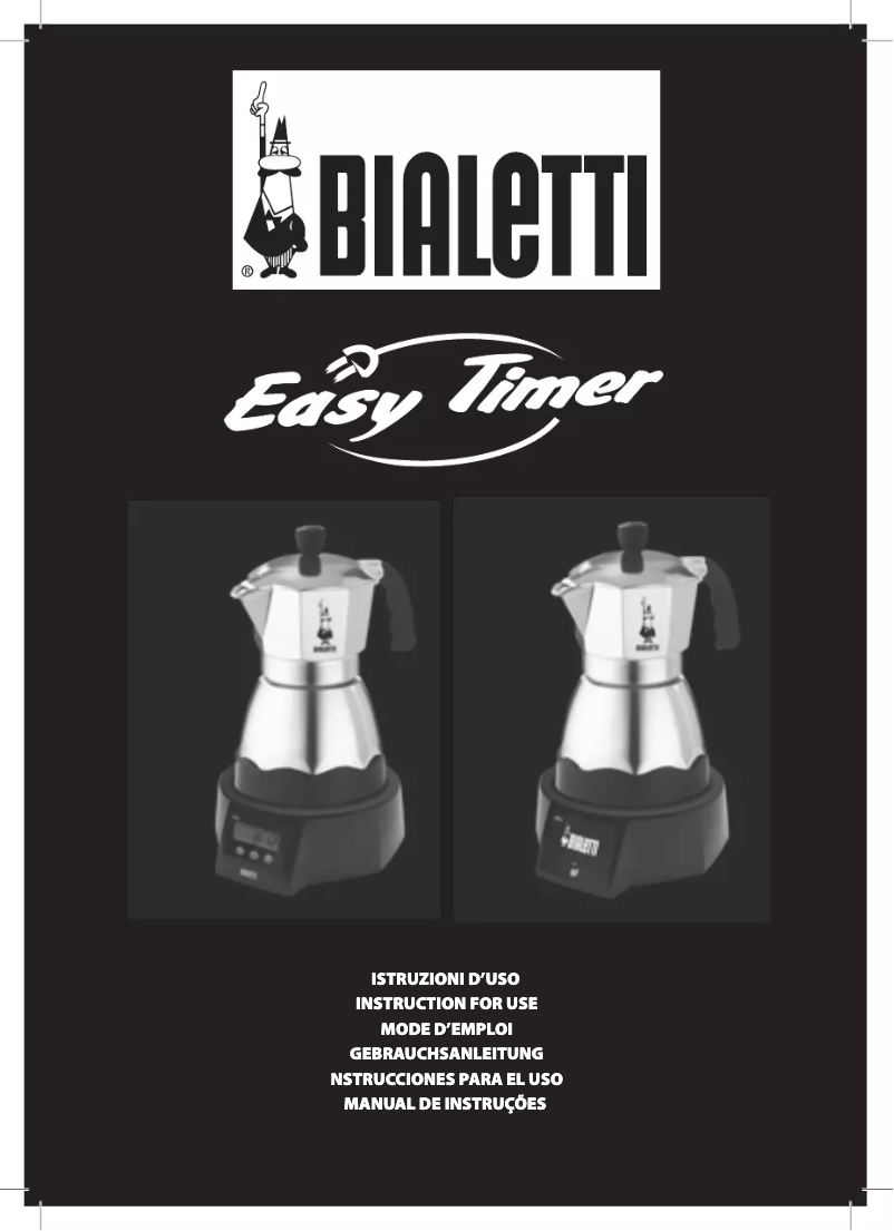 Page n°1 - Manuel utilisateur Bialetti Easy Timer