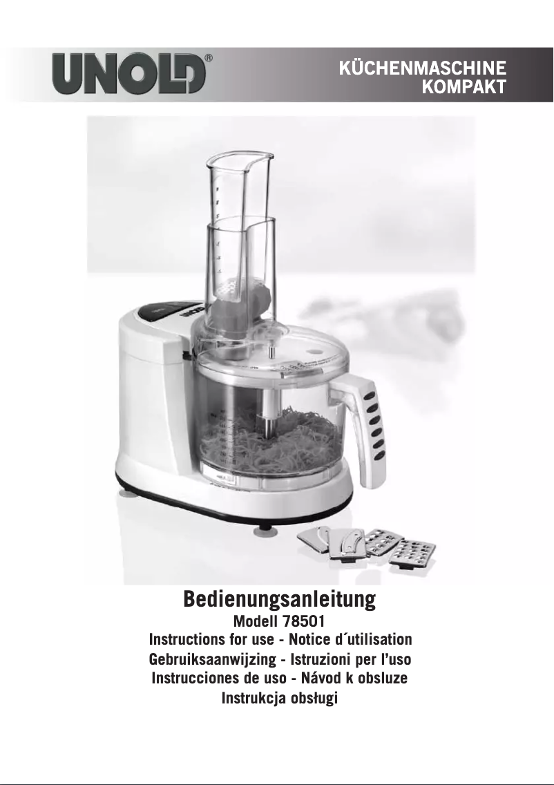 Page n°1 - Manuel utilisateur Unold 78501
