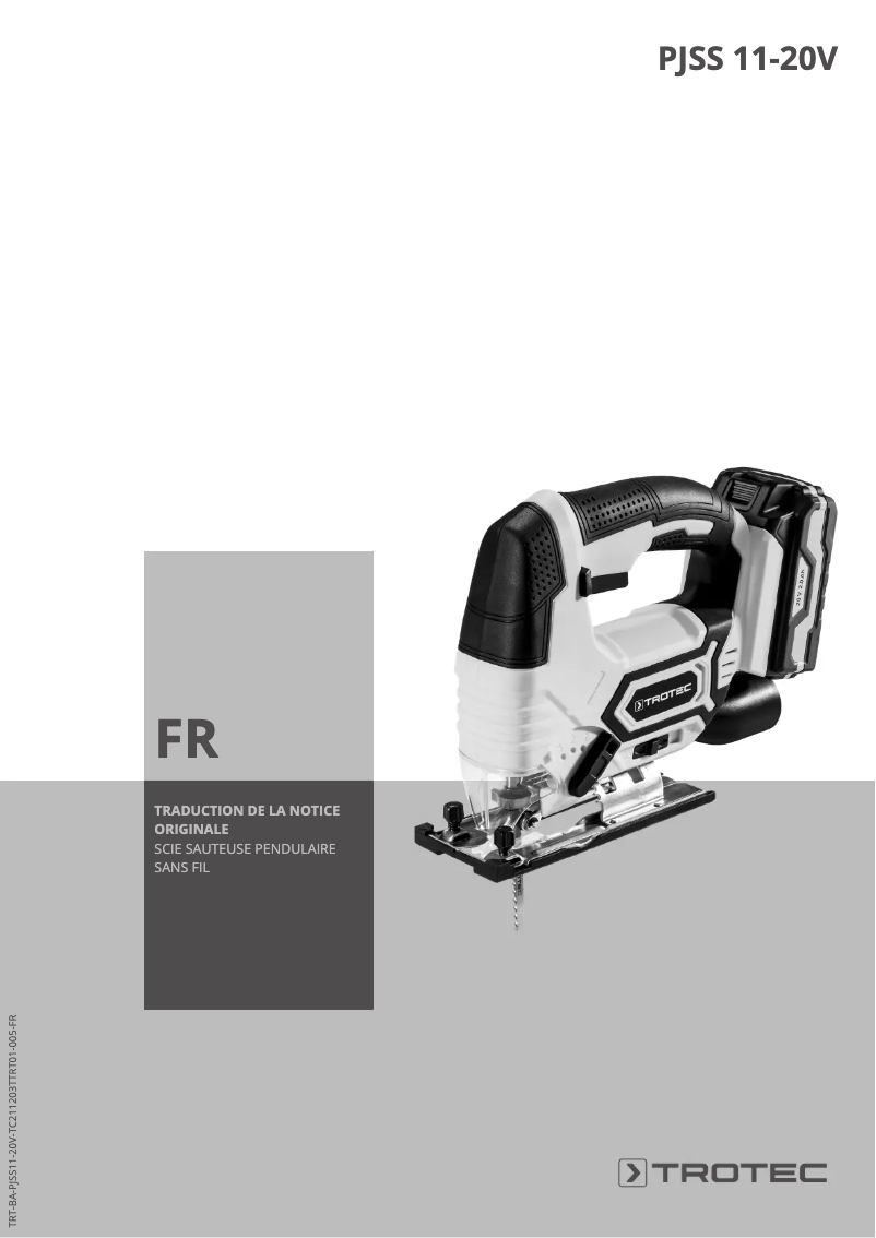 Image de la première page du manuel de l'appareil PWLS 10-150