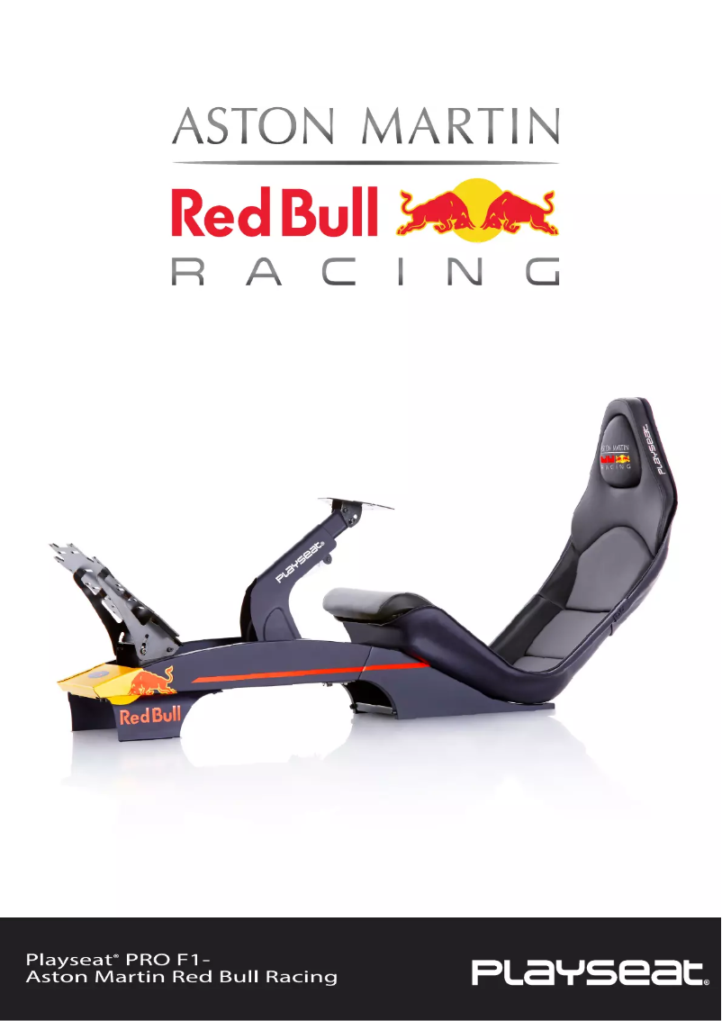 Page 1 de la notice Manuel utilisateur Playseat PRO F1 - Aston Martin Red Bull Racing
