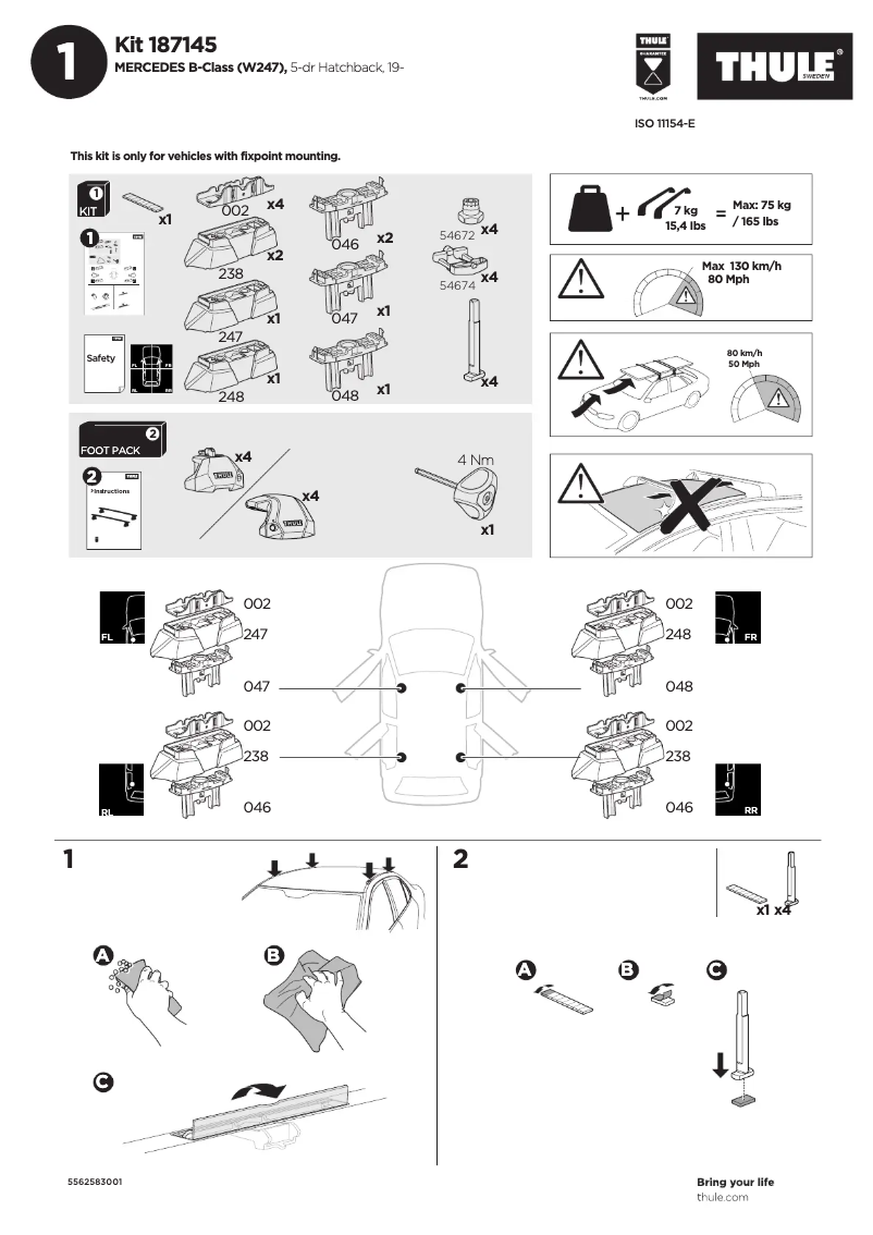 Image de la première page du manuel de l'appareil Kit 187145
