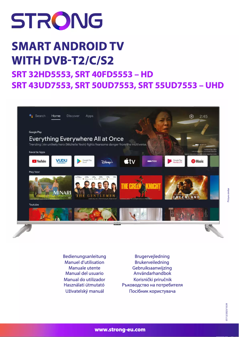 Page 1 de la notice Manuel utilisateur Strong SRT 43UD7553