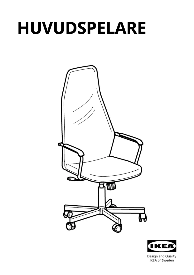 Image de la première page du manuel de l'appareil HUVUDSPELARE 505.226.67