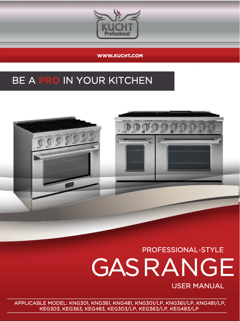 Page 1 de la notice Manuel utilisateur Kucht Gemstone KEG483
