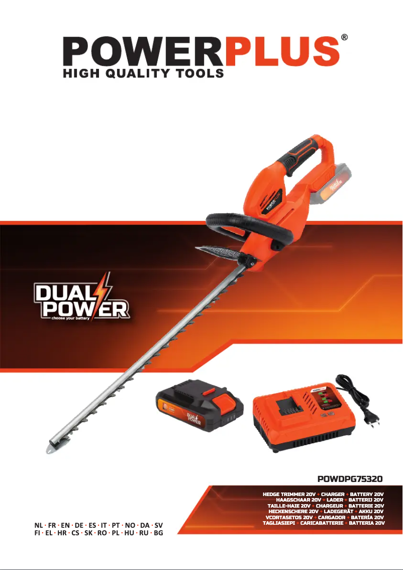Page 1 de la notice Manuel utilisateur PowerPlus POWDPG75320