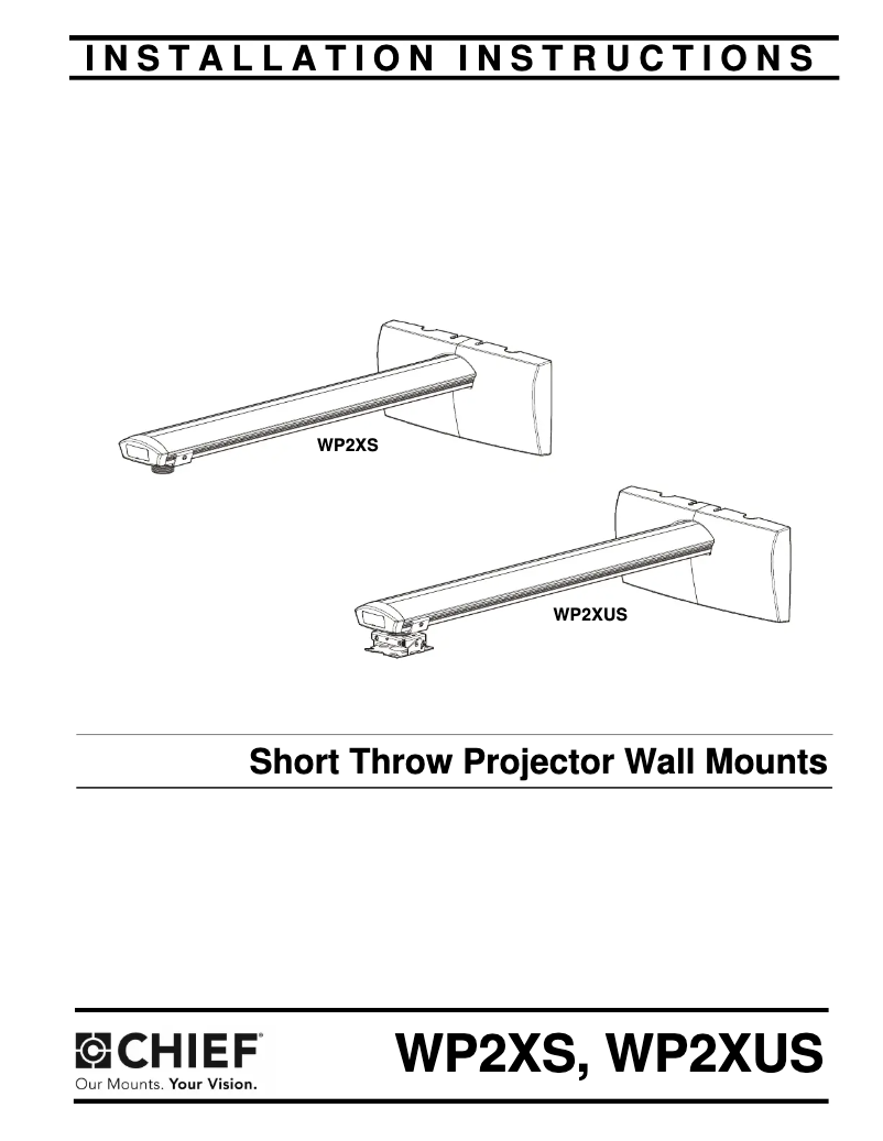 Page 1 de la notice Manuel utilisateur Chief WP22S
