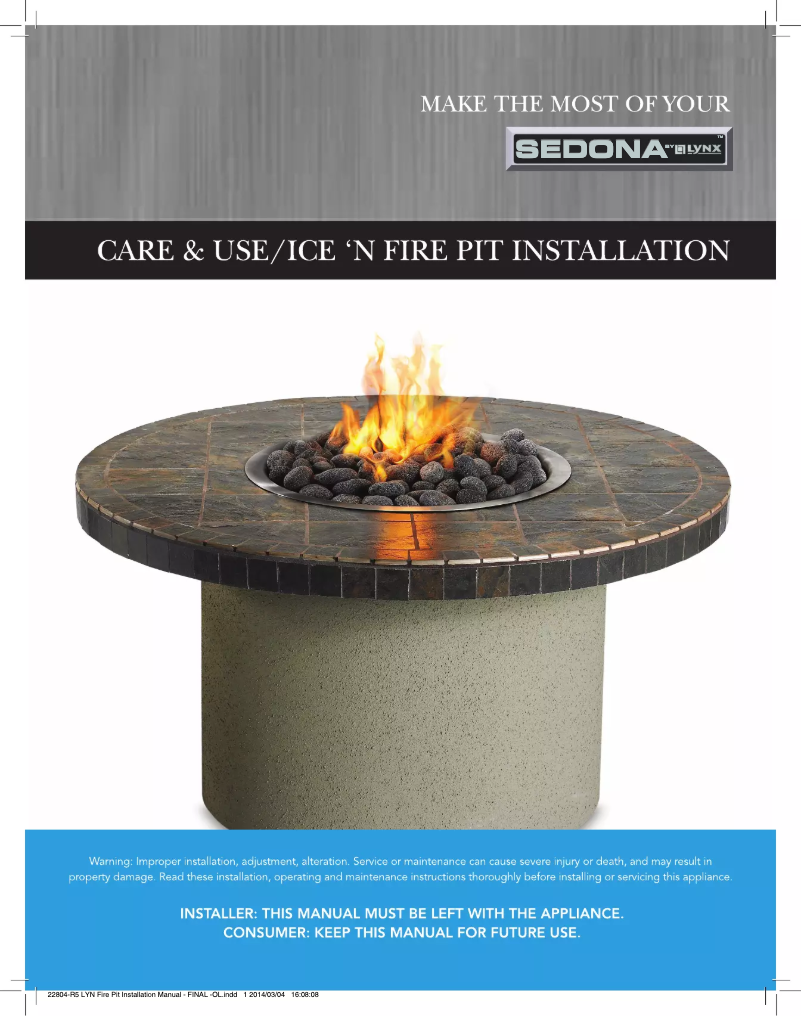 Image de la première page du manuel de l'appareil LFPS-C