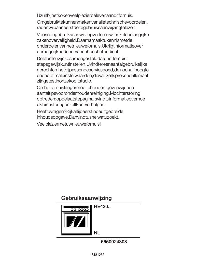 Image de la première page du manuel de l'appareil HE430045