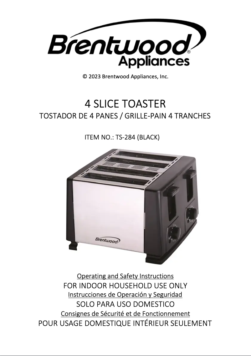 Image de la première page du manuel de l'appareil TS-284