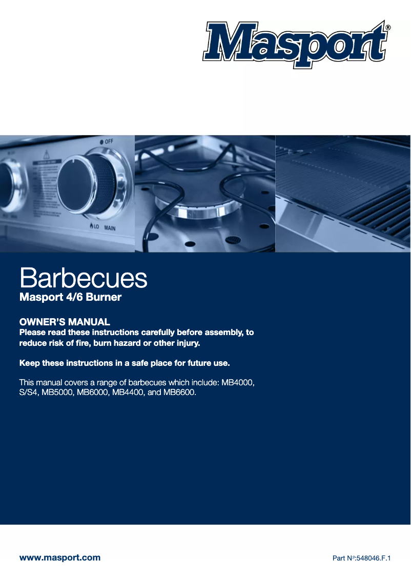 Página 1 del manual Manual de usuario Masport MB6000