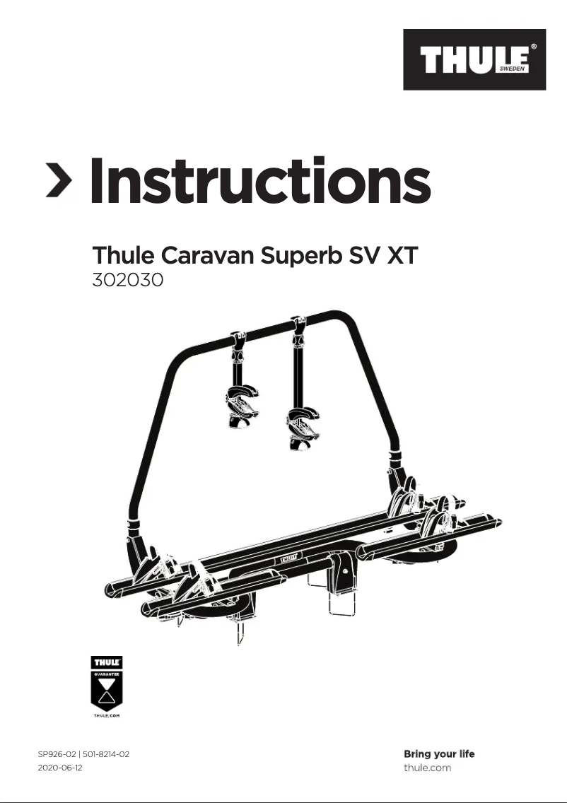 Image de la première page du manuel de l'appareil Caravan Superb XT Short