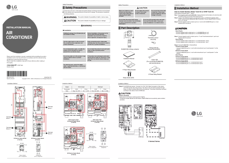 Imagen de la primera página del manual del dispositivo PHLTC