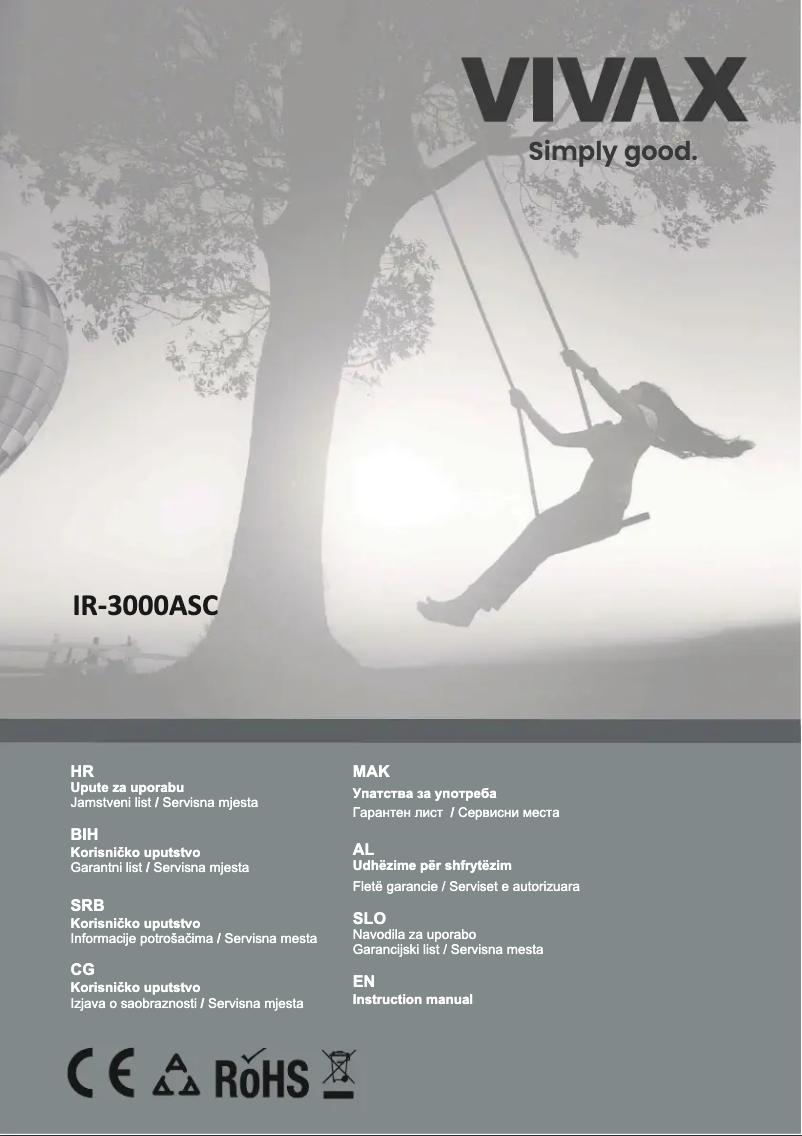 Image de la première page du manuel de l'appareil IR-3000ASC