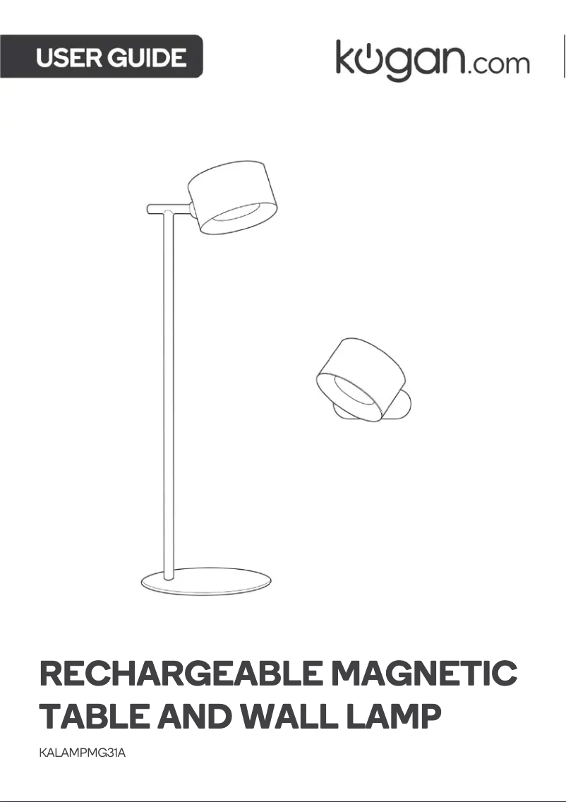 Page n°1 - Manuel utilisateur Kogan KALAMPMG31A