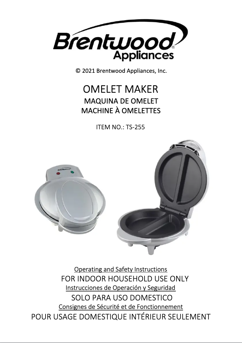 Página 1 del manual Manual de usuario Brentwood TS-255