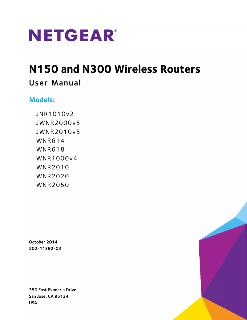 Page 1 de la notice Manuel utilisateur Netgear WNR2020