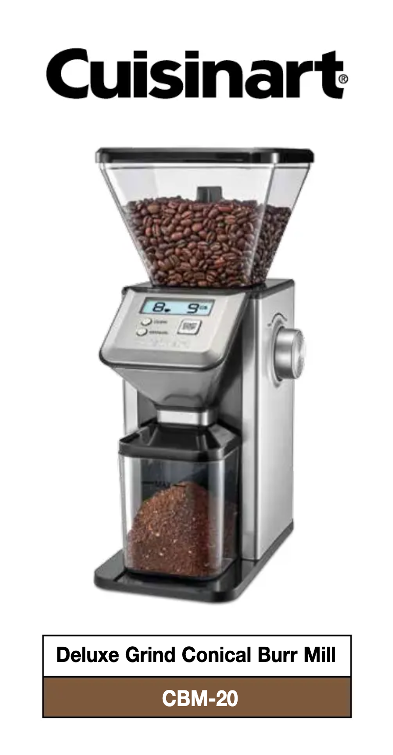 Imagen de la primera página del manual del dispositivo CBM-20